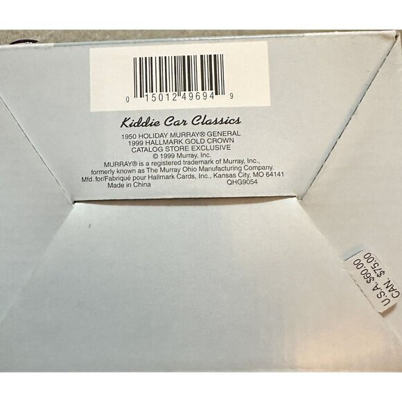 Hallmark Kiddie Car Classics 1950 Holiday Murray General Don Palmiter Pedal Car - Picture 9 of 9